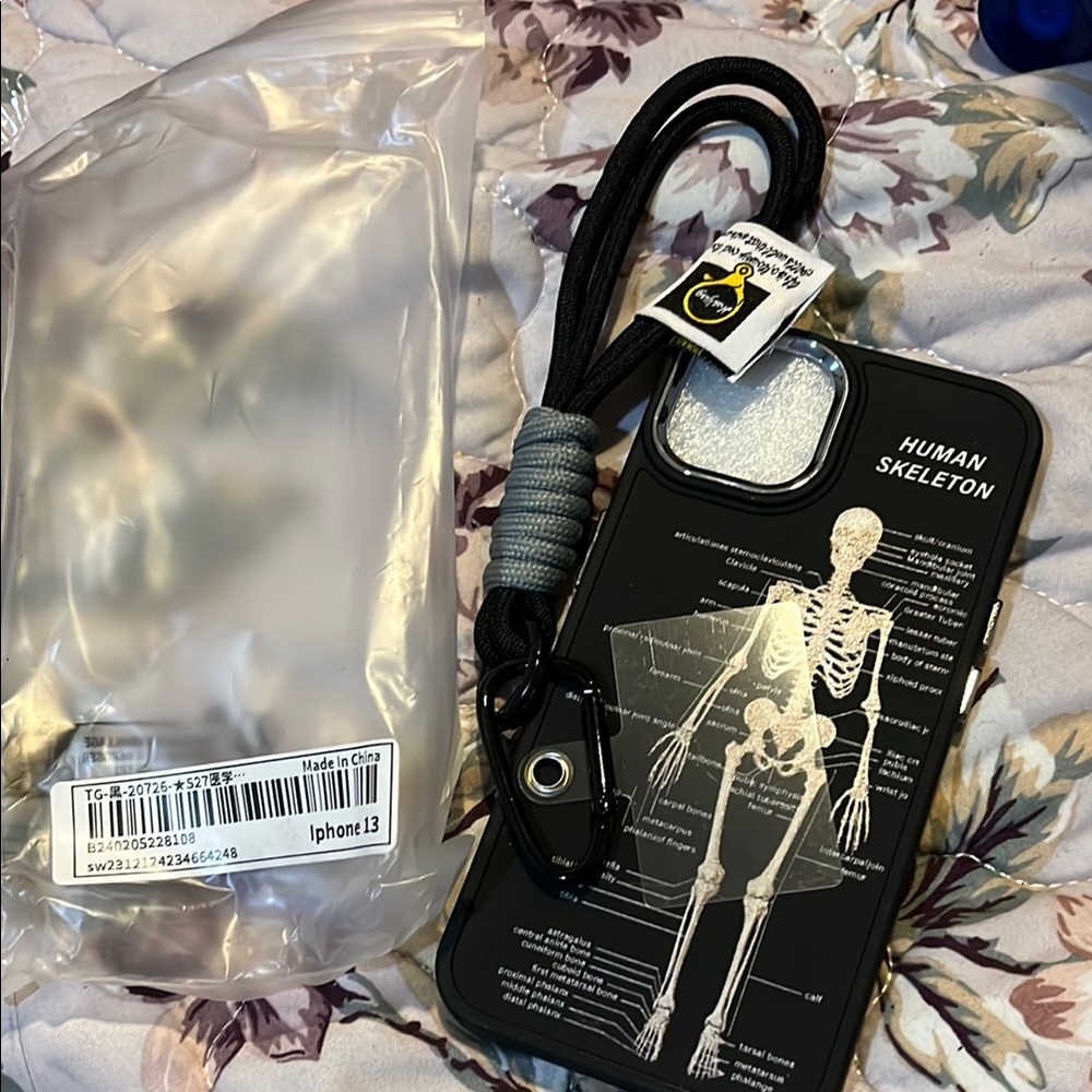 Skeleton Design iPhone 13 Case - Black
